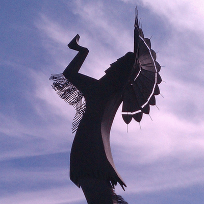 "The Keeper of the Plains" sculpture in Wichita is waiting for you to visit!