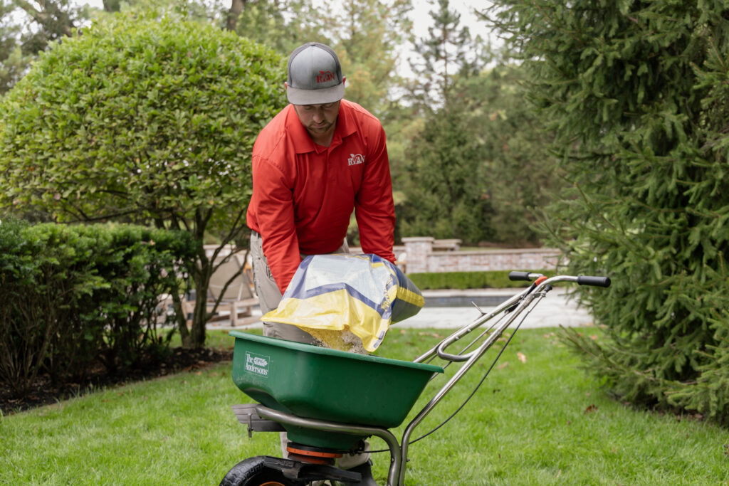 ryan pro setting up a seed spreader