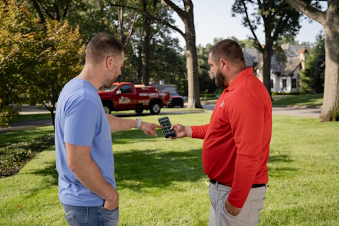 RYAN pro talking to customer